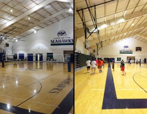 Biship Seabury Gym, ST40 gymnasium lighting